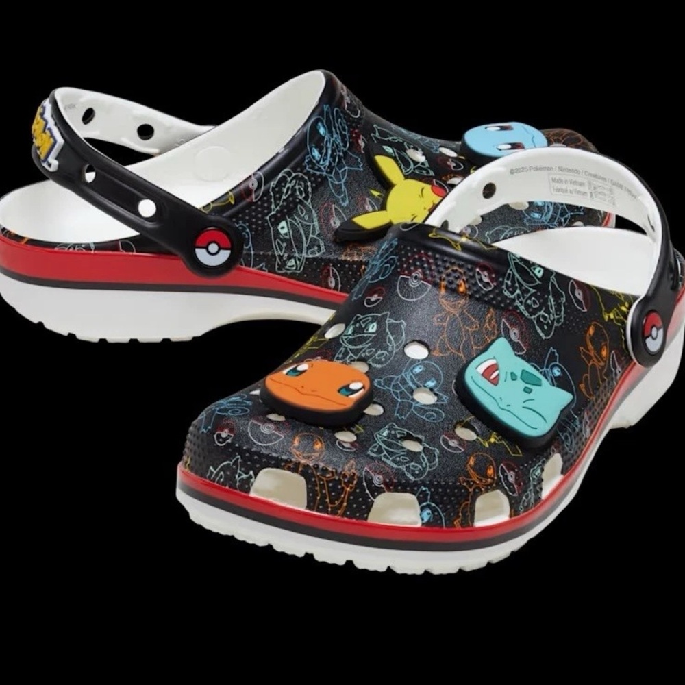 Crocs x Pokemon "Pokemon Starters" Classic Clog 211343-90H Men 10 /Woman 12 NWB - Picture 1 of 4